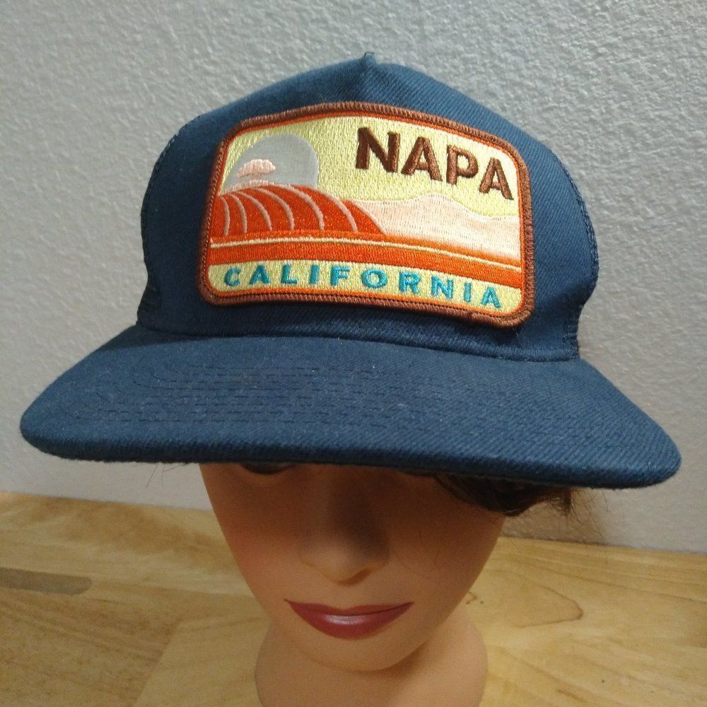 Vintage Napa California Patch Logo Trucker Snap Back Hat